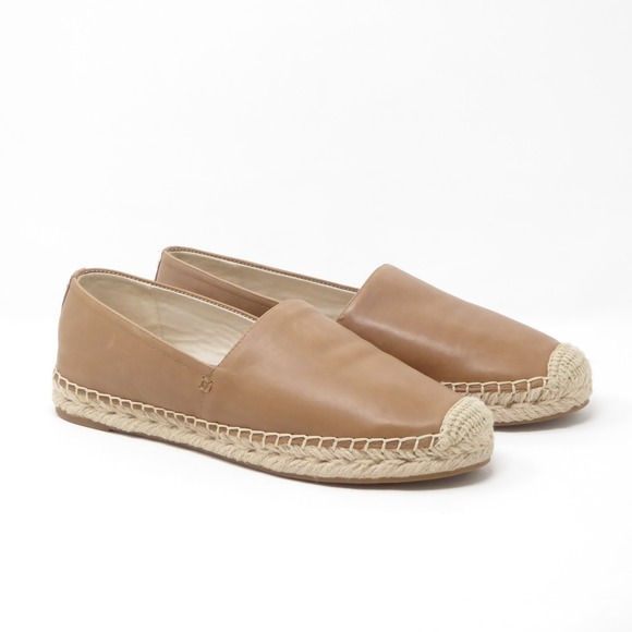 Sam Edelman Karlita Espadrille Tan Leather Slip On Loafers Womens Size 8.5M - Picture 1 of 9